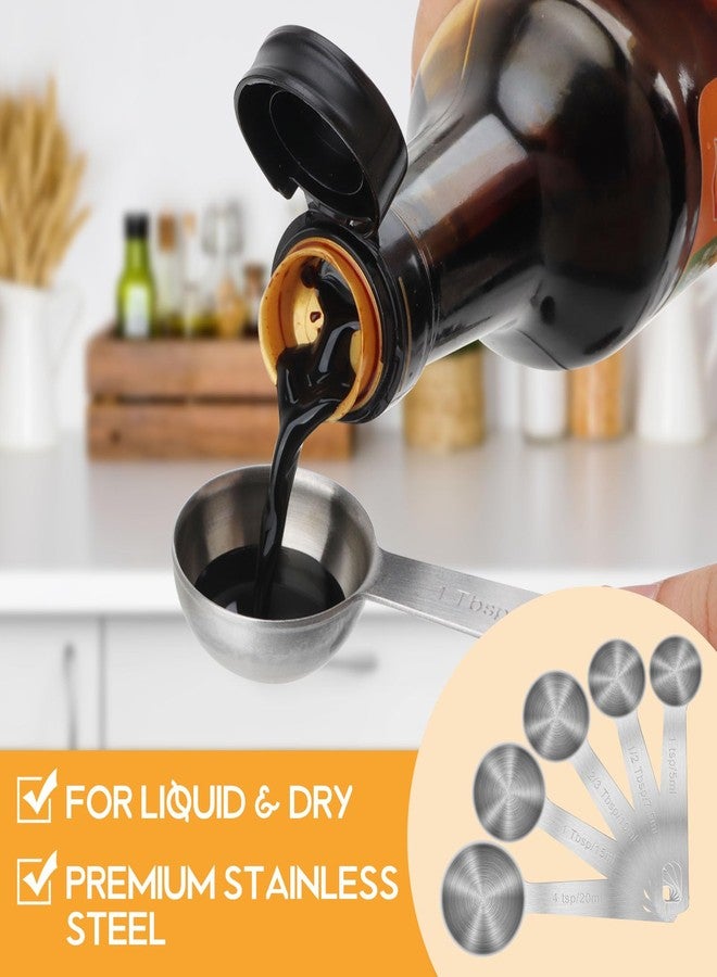 AUOIKK 2 PCS 1 Teaspoon(5 mL | 5 cc | 1 Tsp | 1/3 Tablespoon) Stainless Steel Single Measuring Spoon, Easy to Use and Easy to Wash Metal Measuring Spoons Kitchen Gadgets for Cooking & Baking - Image 2